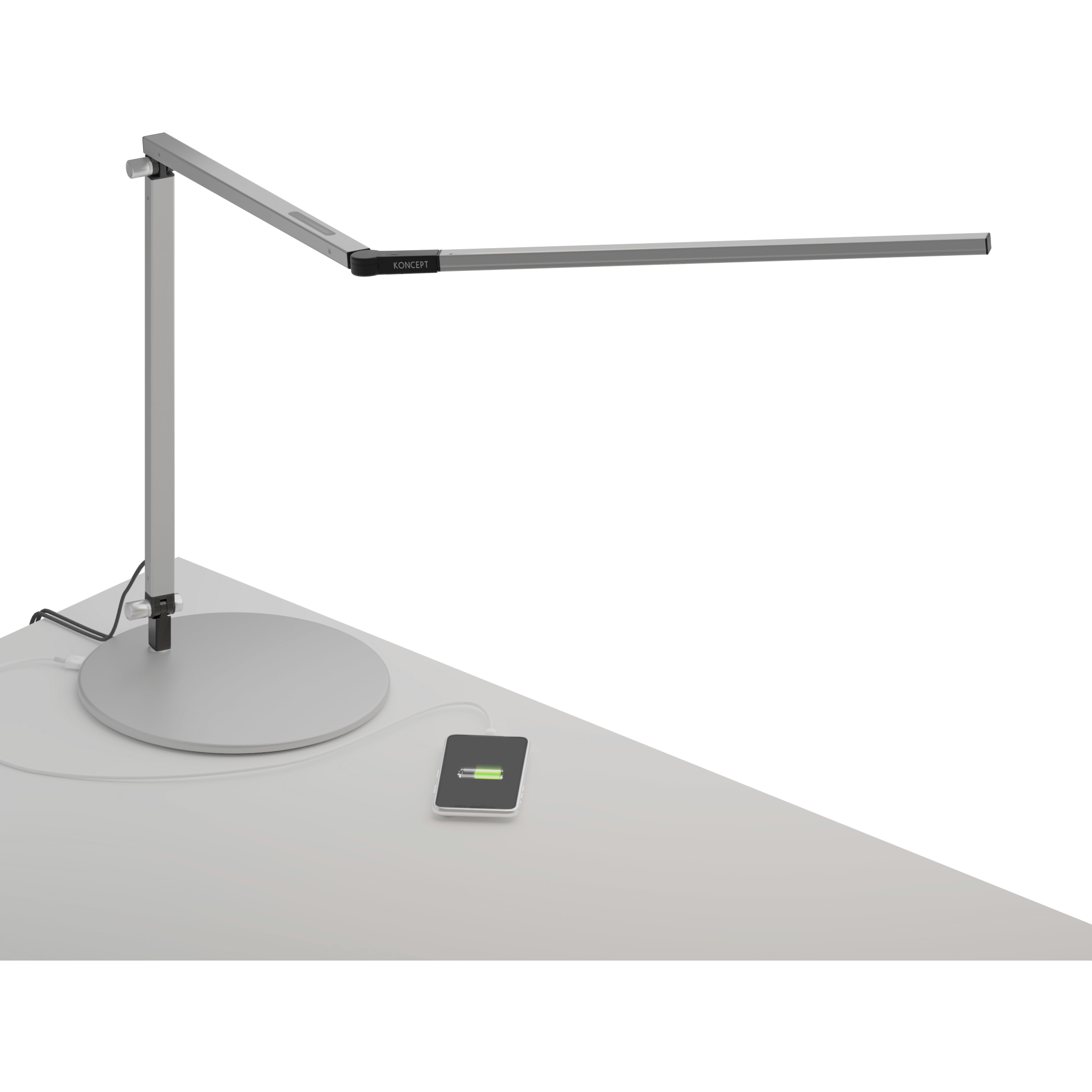 Z-Bar 16.42 inch 7.50 watt Silver Desk Lamp Portable Light